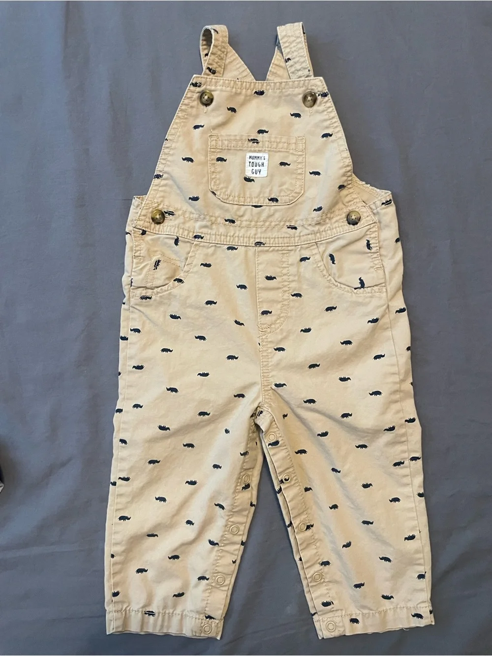 Carter's Baby Boy Romper and Overalls Set (3-Piece Bundle) 18 -24 months